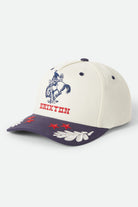 Women's Rodeo Netplus Snapback in the color Off White/Navy - Front Product Laydown Image