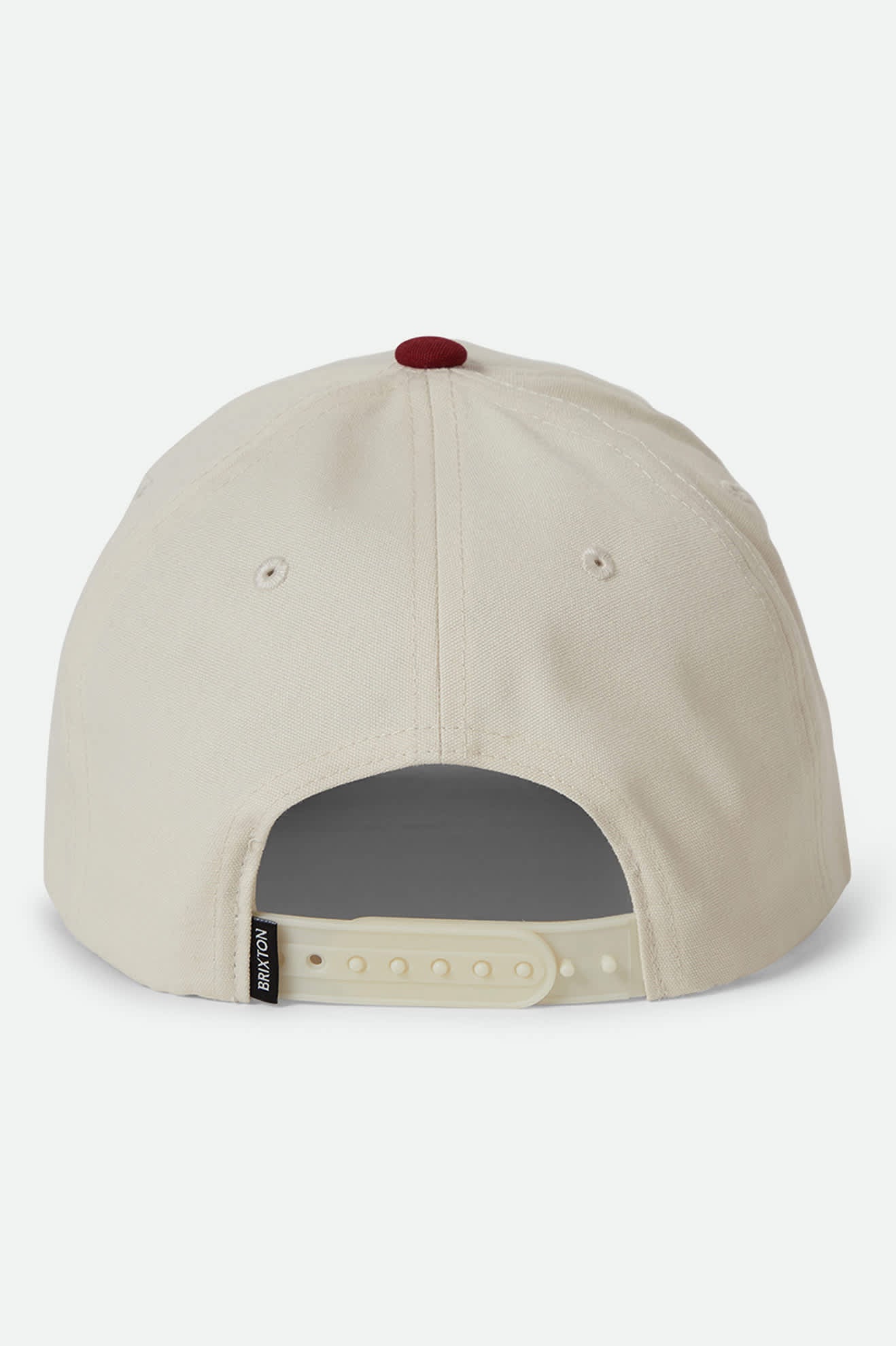Women's Save A Horse Netplus Snapback in the color Crimson/Off White - Back Style View