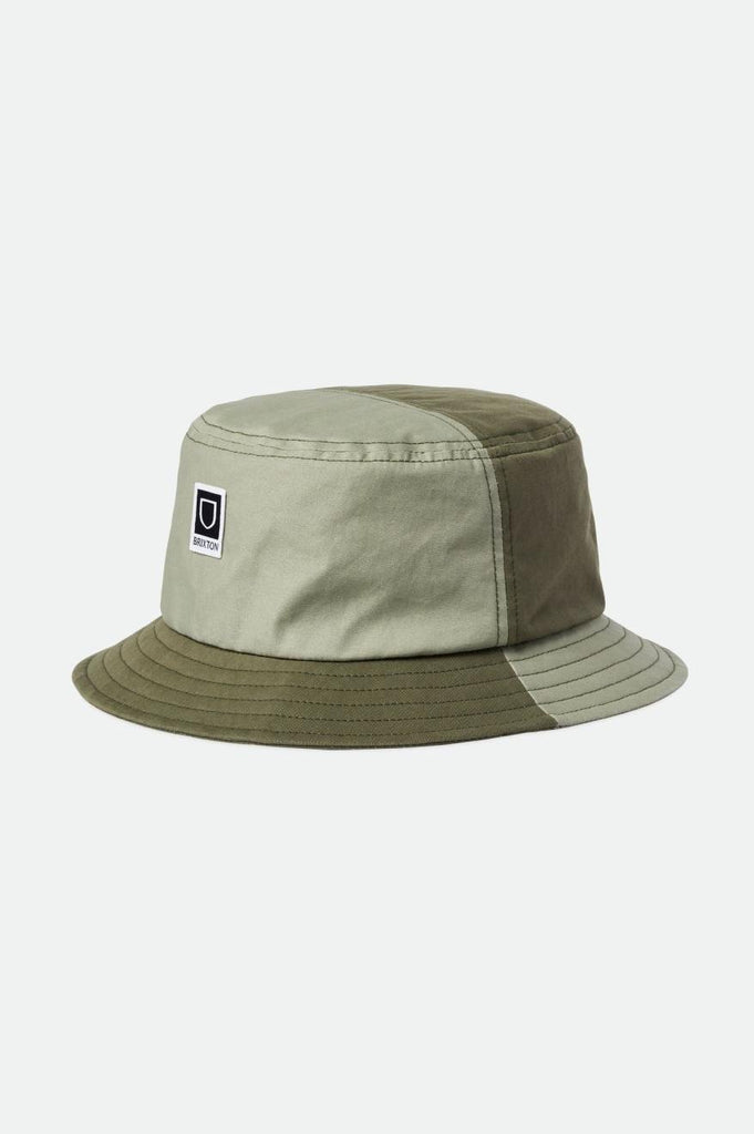 Brixton Beta Packable Bucket Hat - Mineral Grey/Olive Surplus