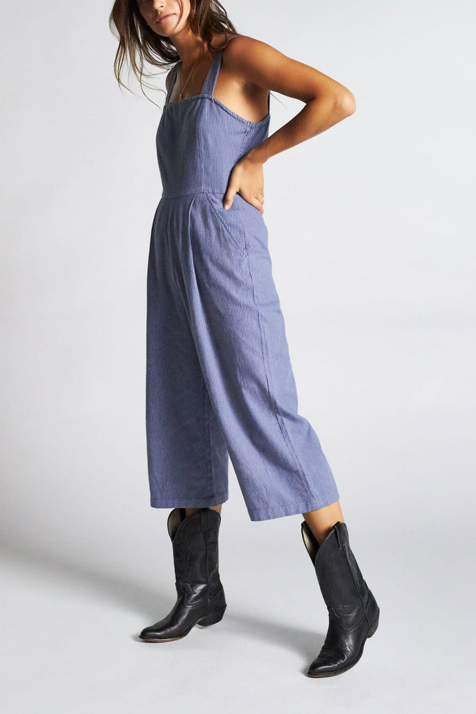 Brixton Beatrice Jumpsuit - Washed Navy