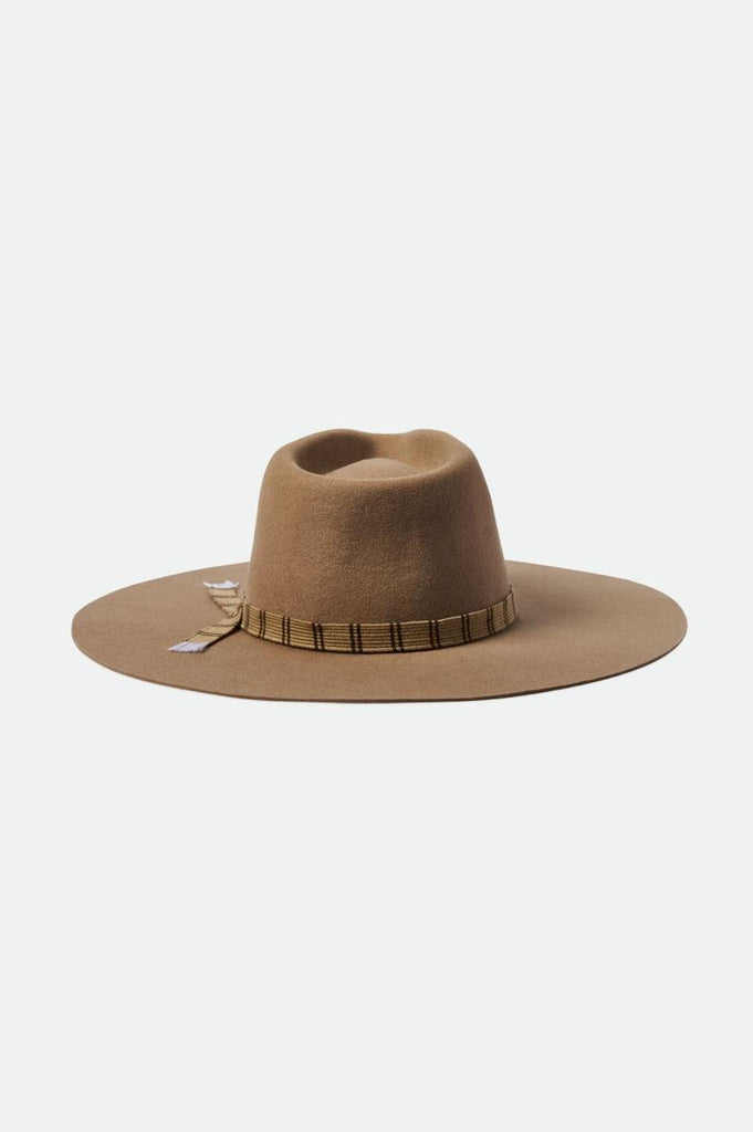 Brixton Leigh Felt Fedora - Sand