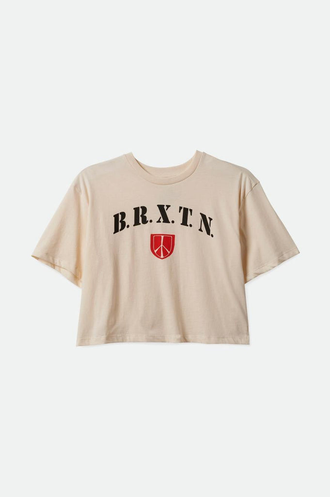 Brixton Peace Shield S/S Skimmer Tee - Whitecap