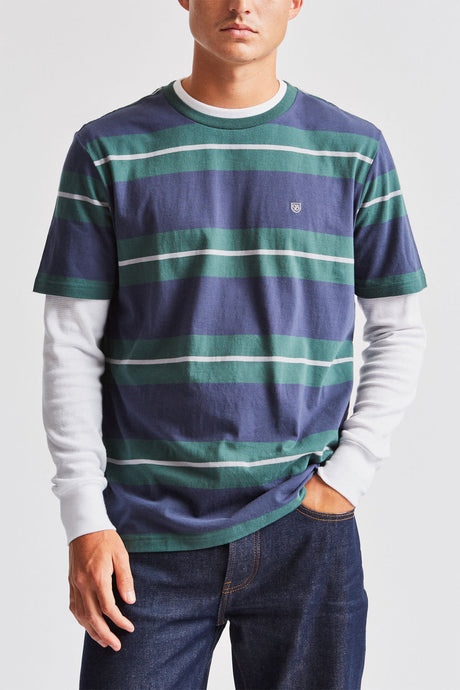 Hilt Standard Fit S/S Knit - Washed Navy