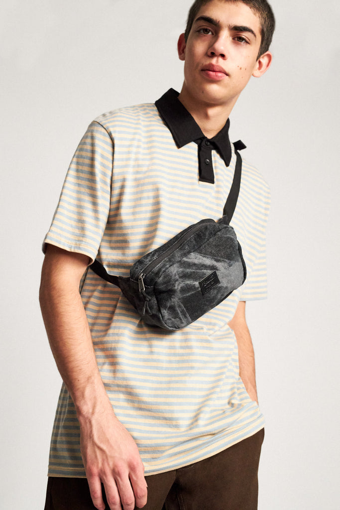 Brixton Stewart Hip Pack - Black Acid Wash