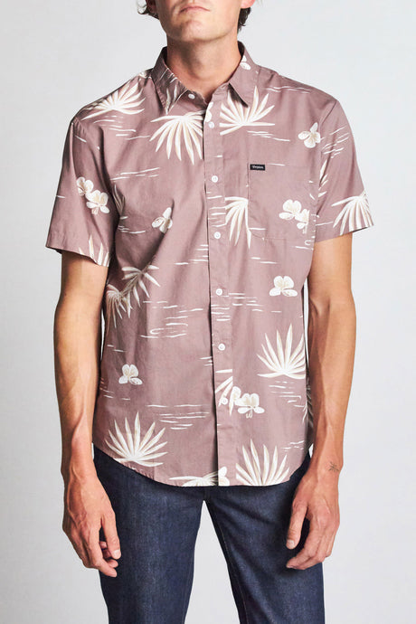 Charter Print S/S Woven - Mauve