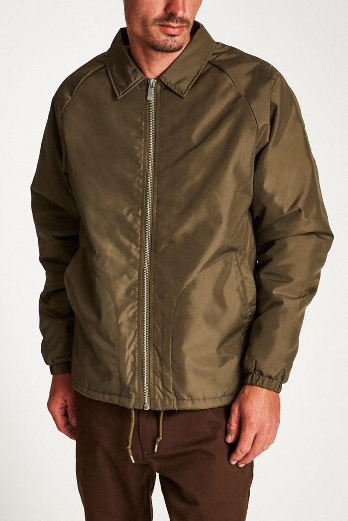 Brixton Claxton Collar Sherpa Jacket - Olive