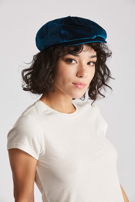 Brood Women Snap Cap - Captain Blue Velvet