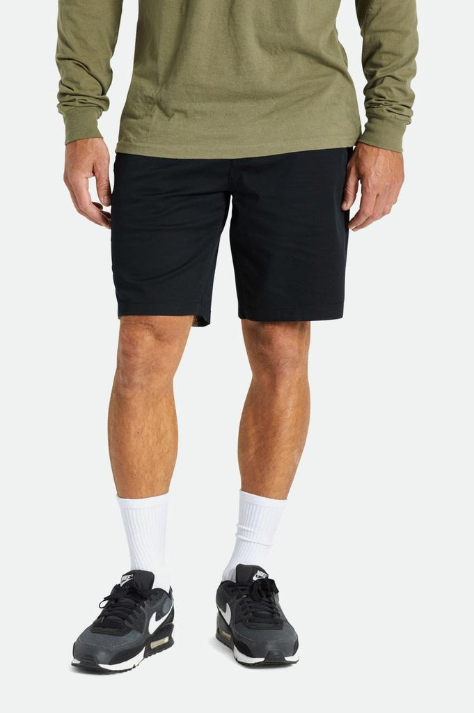 Men's Fit, Front View | Choice Chino Short 9" - Black