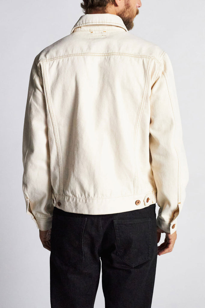 Brixton Cable Denim Jacket - Vanilla