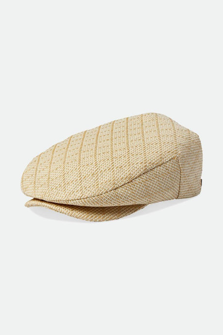 Hooligan Flat Cap - Tan/Natural Straw