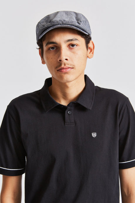 Carlos S/S Polo Knit - Black