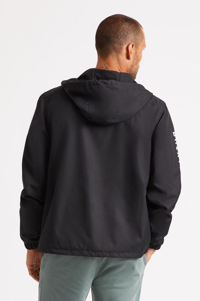 Brixton Claxton Oath Zip Hood Jacket - Black/White