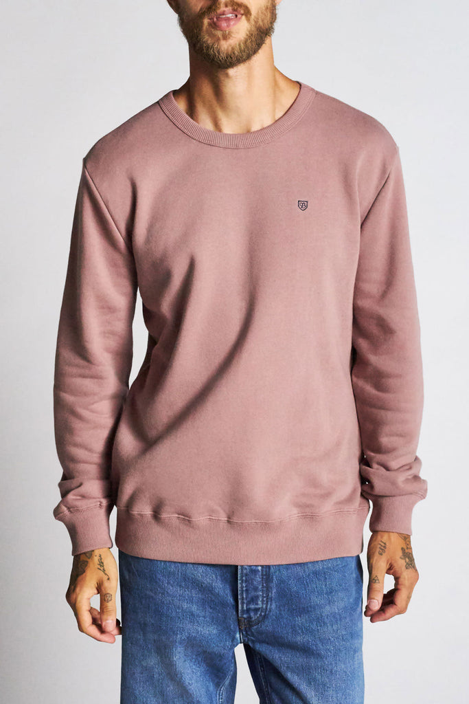 Brixton B-Shield Crew Fleece - Mauve