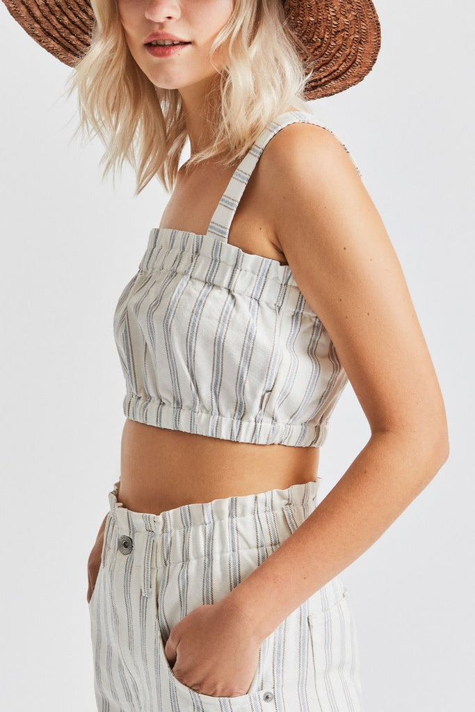 Brixton San Jose Bandeau Top - Off White