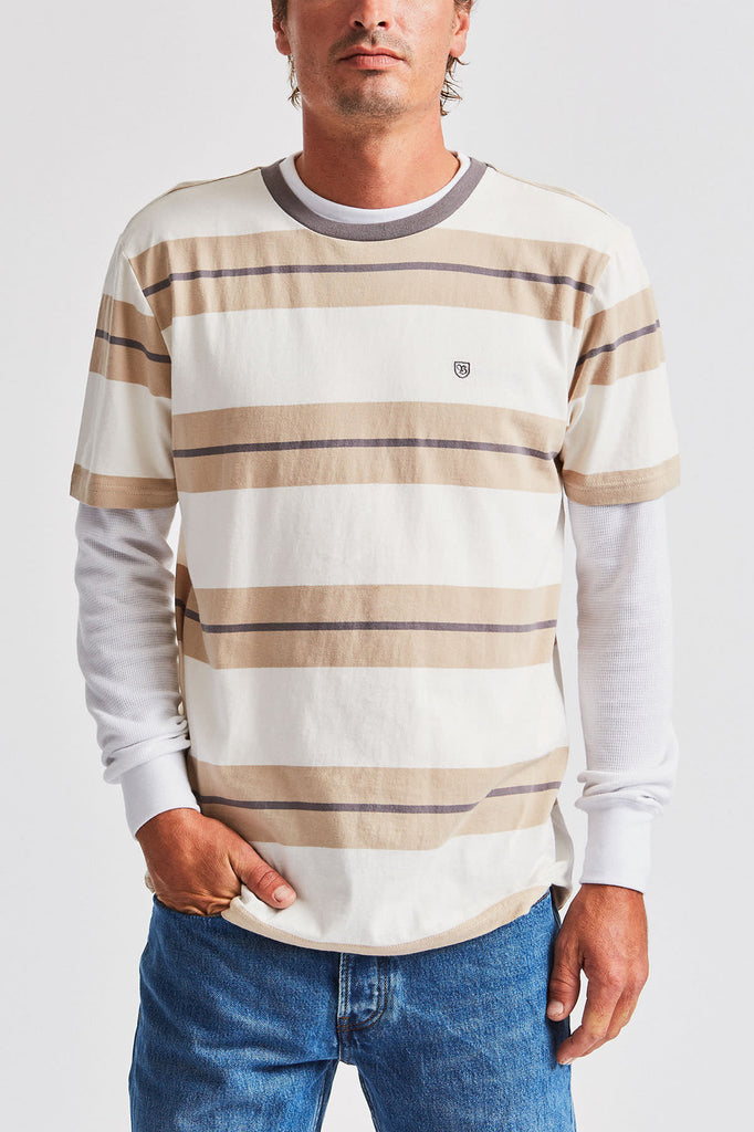 Brixton Hilt Standard Fit S/S Knit - Off White