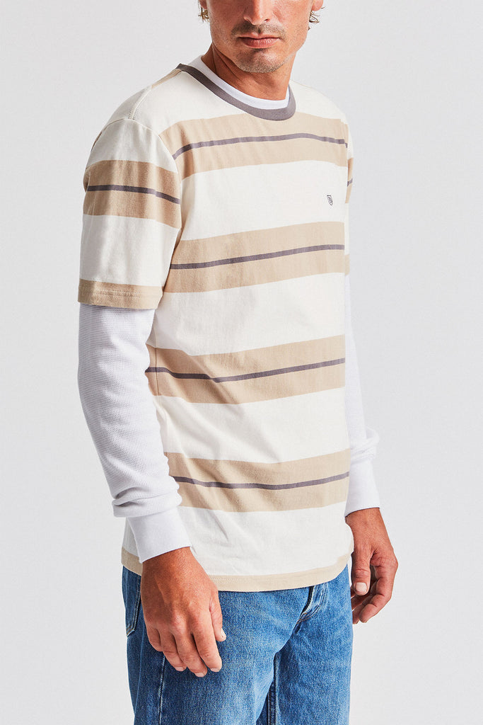 Brixton Hilt Standard Fit S/S Knit - Off White