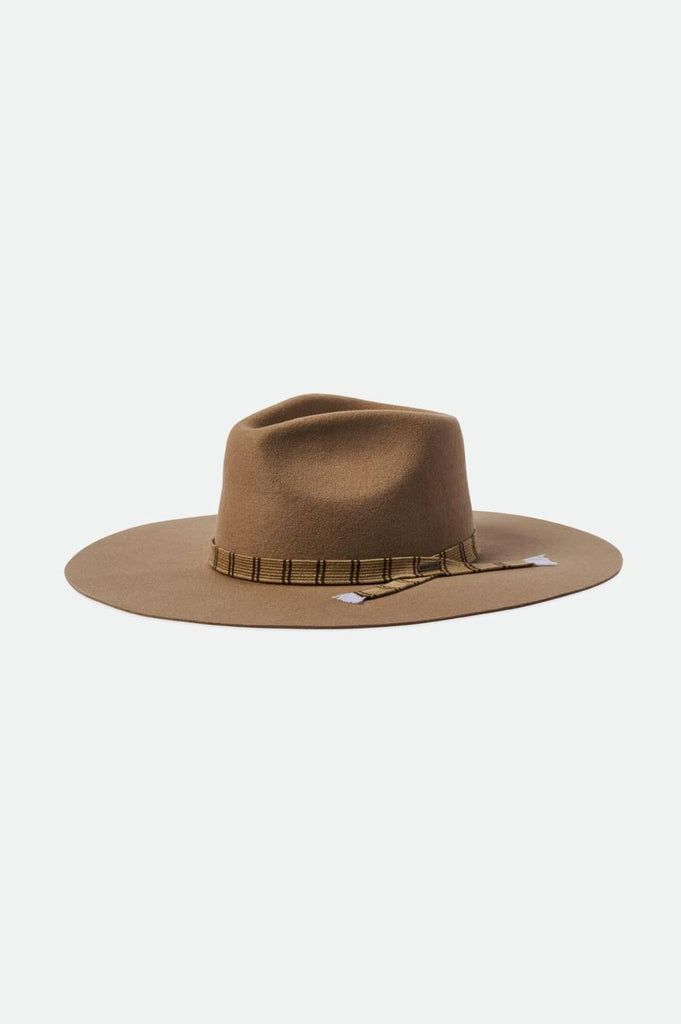 Brixton Leigh Felt Fedora - Sand