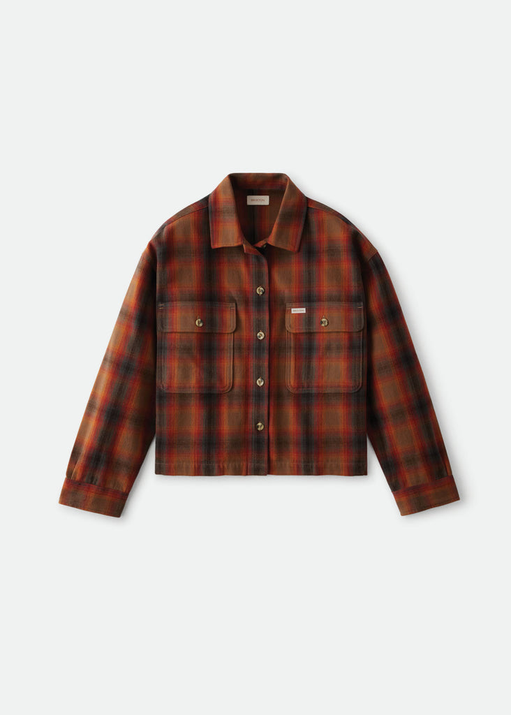 Brixton Bowery Women L/S Flannel - Washed Brown