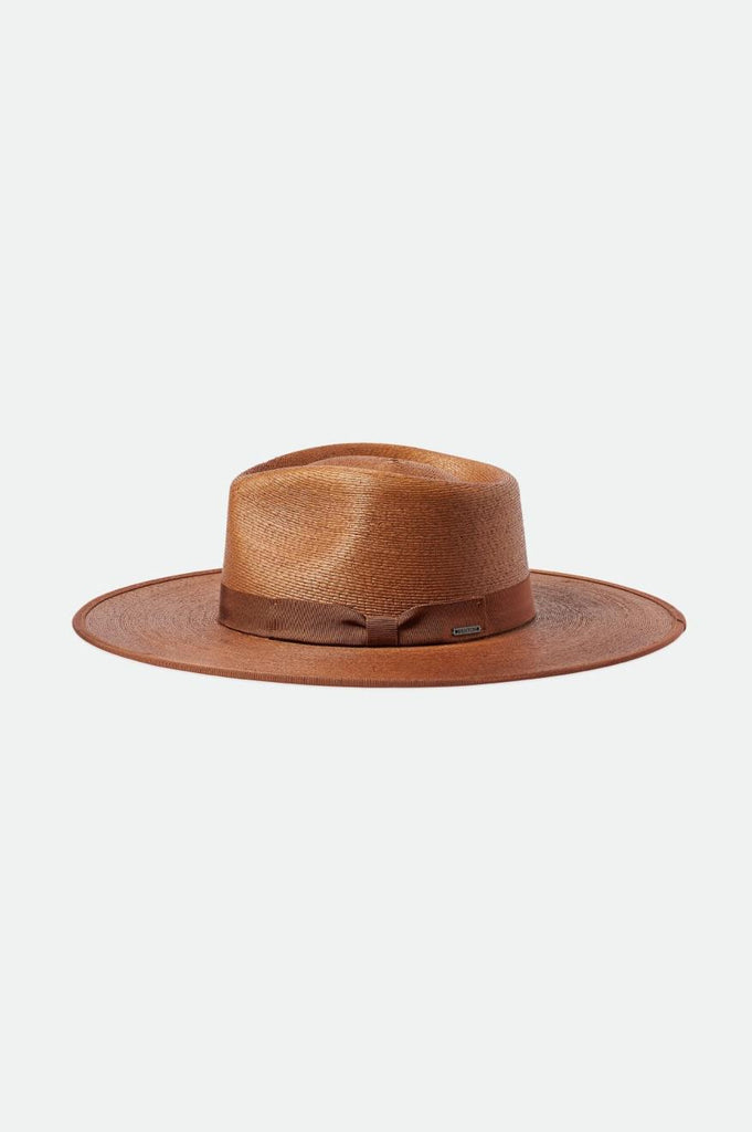 Brixton Jo Straw Rancher Hat - Coffee