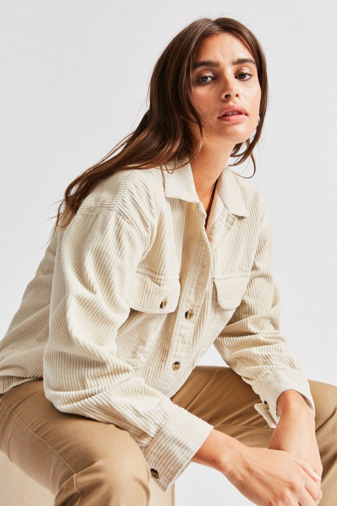 Brixton Alberta L/S Overshirt - Ivory