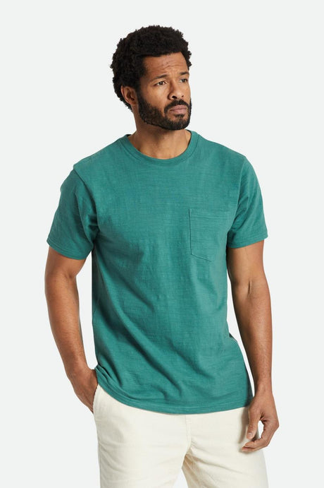 Basic Slub S/S Pocket Tee - Spruce