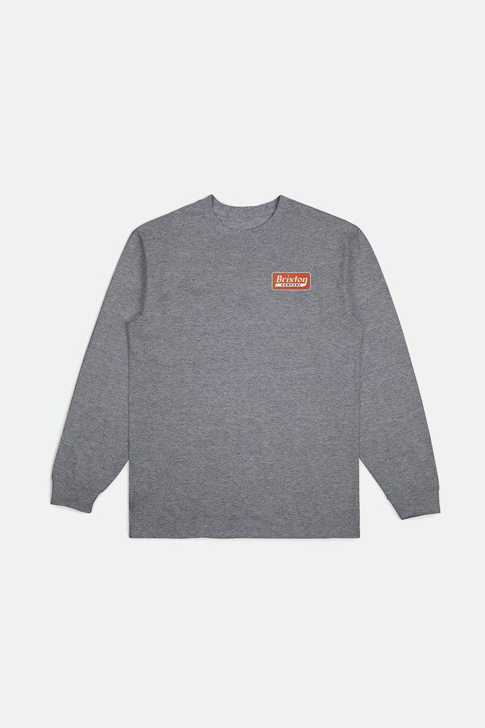 Brixton Steadfast L/S Standard Tee - Heather Grey