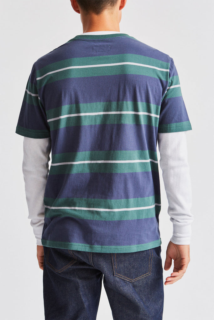 Brixton Hilt Standard Fit S/S Knit - Washed Navy