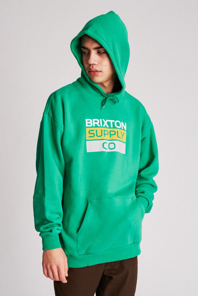 Brixton Mantle Hood Fleece - Washed Kelly