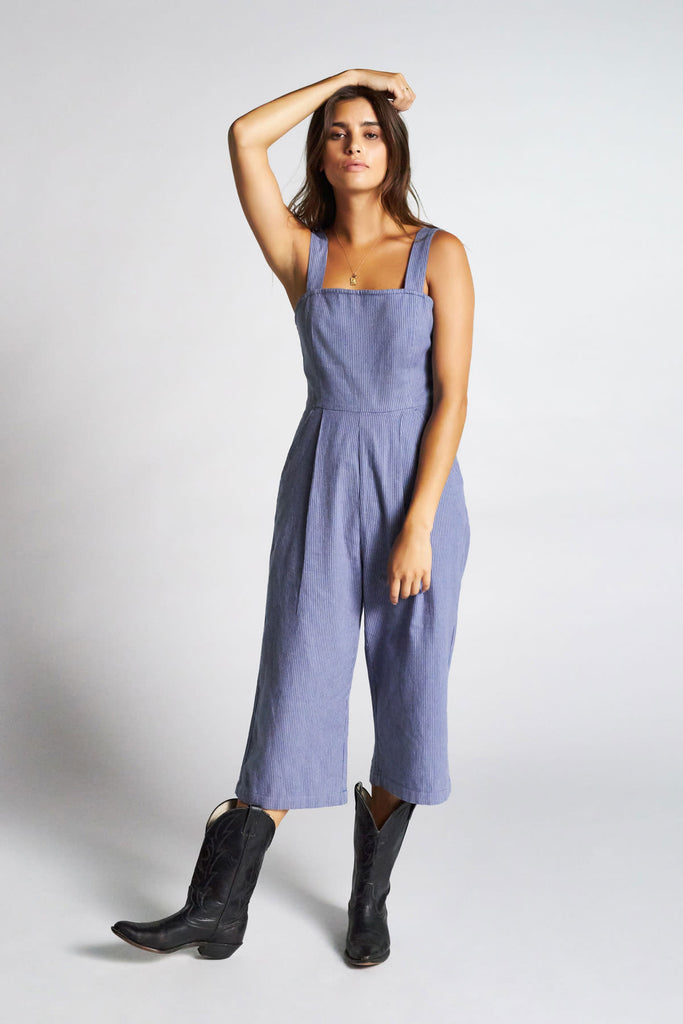 Brixton Beatrice Jumpsuit - Washed Navy