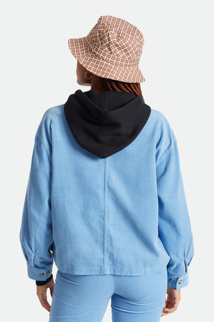 Brixton Beta Packable Bucket Hat - Off White/Medal Bronze