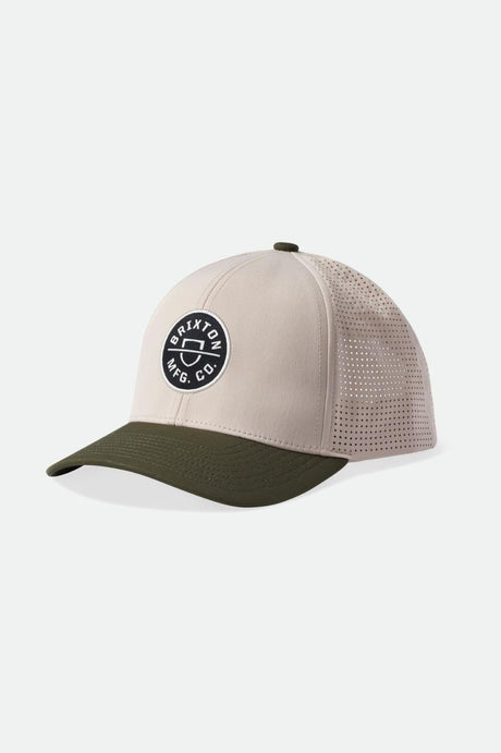 Crest Netplus MP Snapback - Whitecap/Olive Surplus