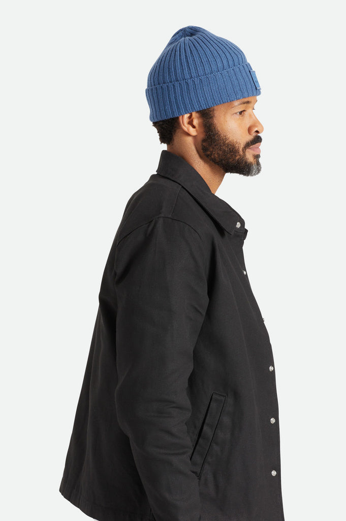 Brixton Alpha Square Merino Wool Beanie - Joe Blue