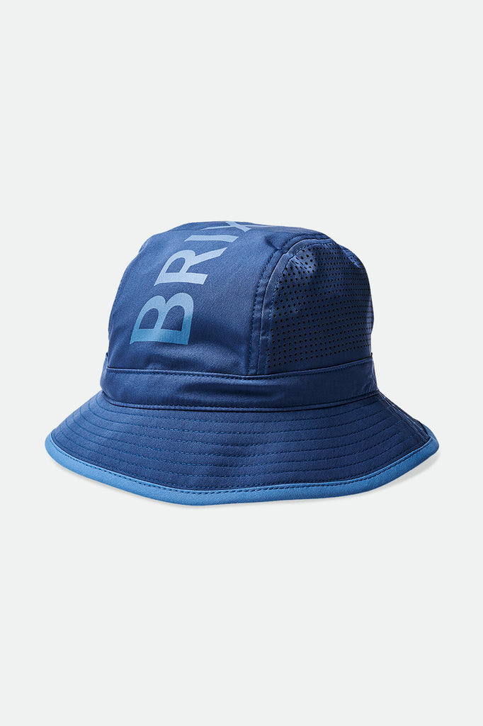 Unisex Links Crossover Packable Bucket Hat - Navy - Front Side