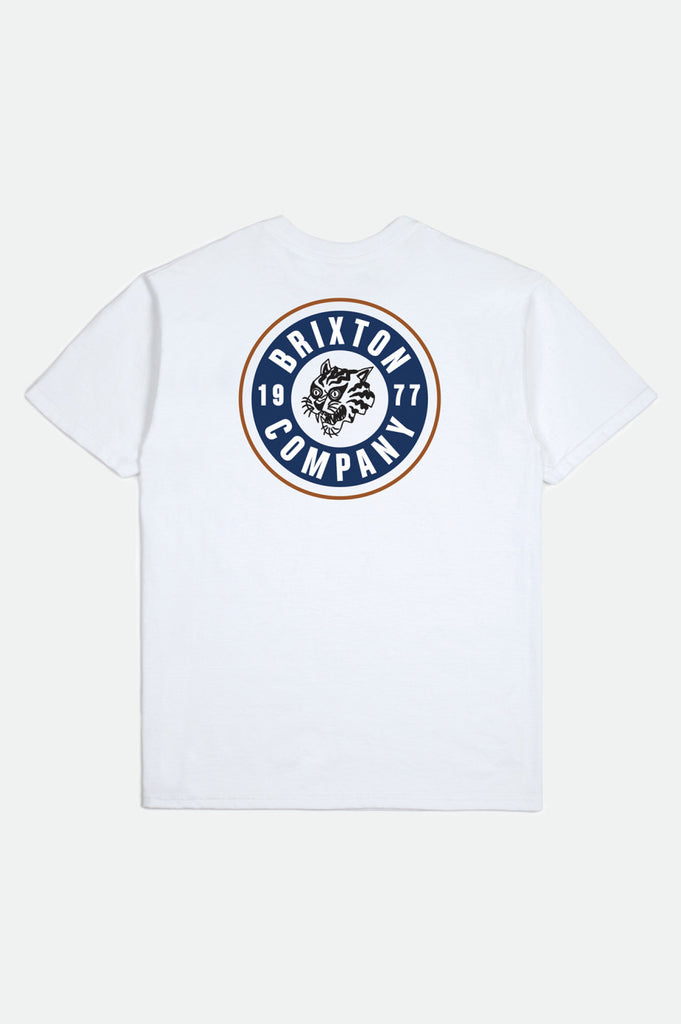 Brixton Rage S/S Standard Tee - White/Blue