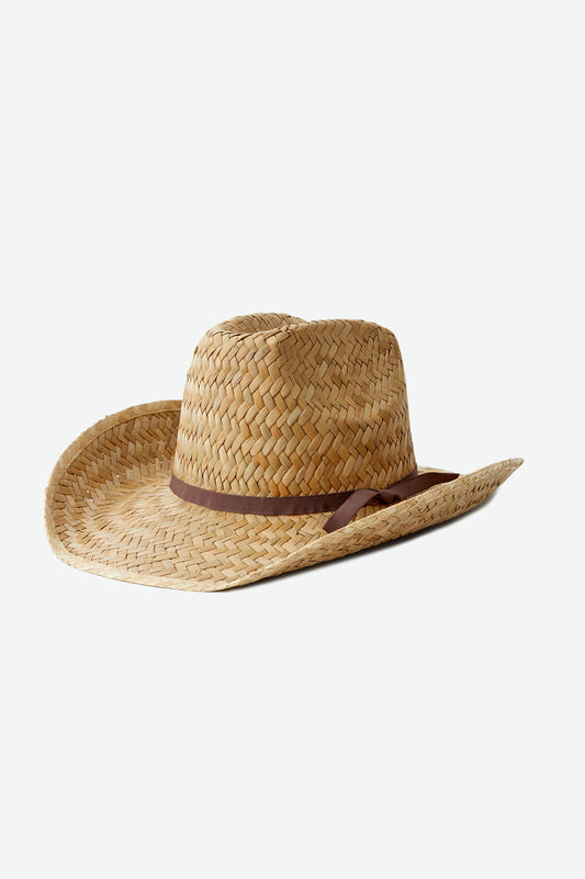 Houston Straw Cowboy Hat Natural – Brixton Australia