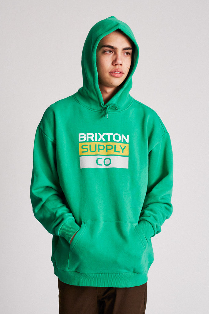 Brixton Mantle Hood Fleece - Washed Kelly