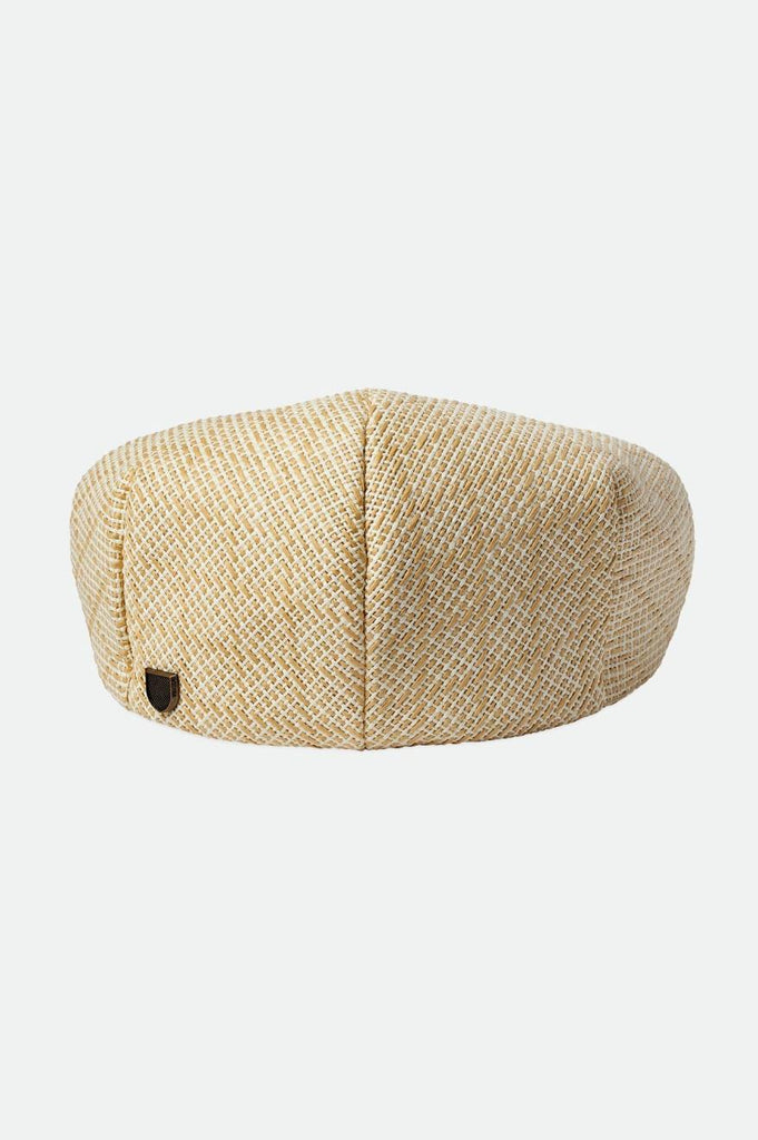 Brixton Hooligan Flat Cap - Tan/Natural Straw