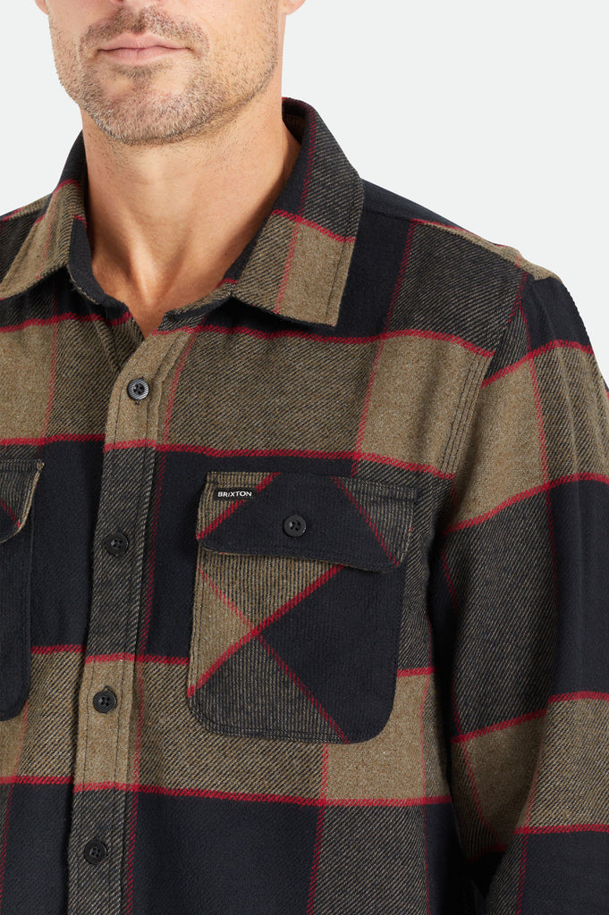 Men's Fit, Extra Shot | Bowery Flannel - Heather Grey/Charcoal