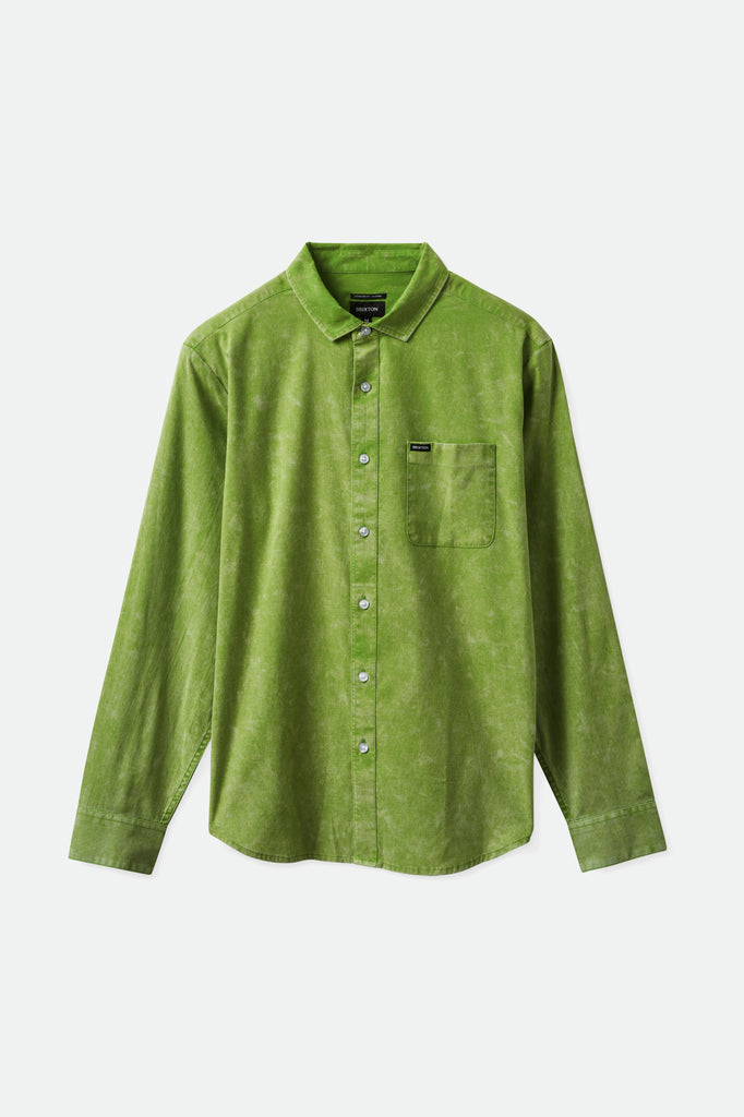 Brixton Charter Oxford L/S Woven - Sun Green Sun Wash