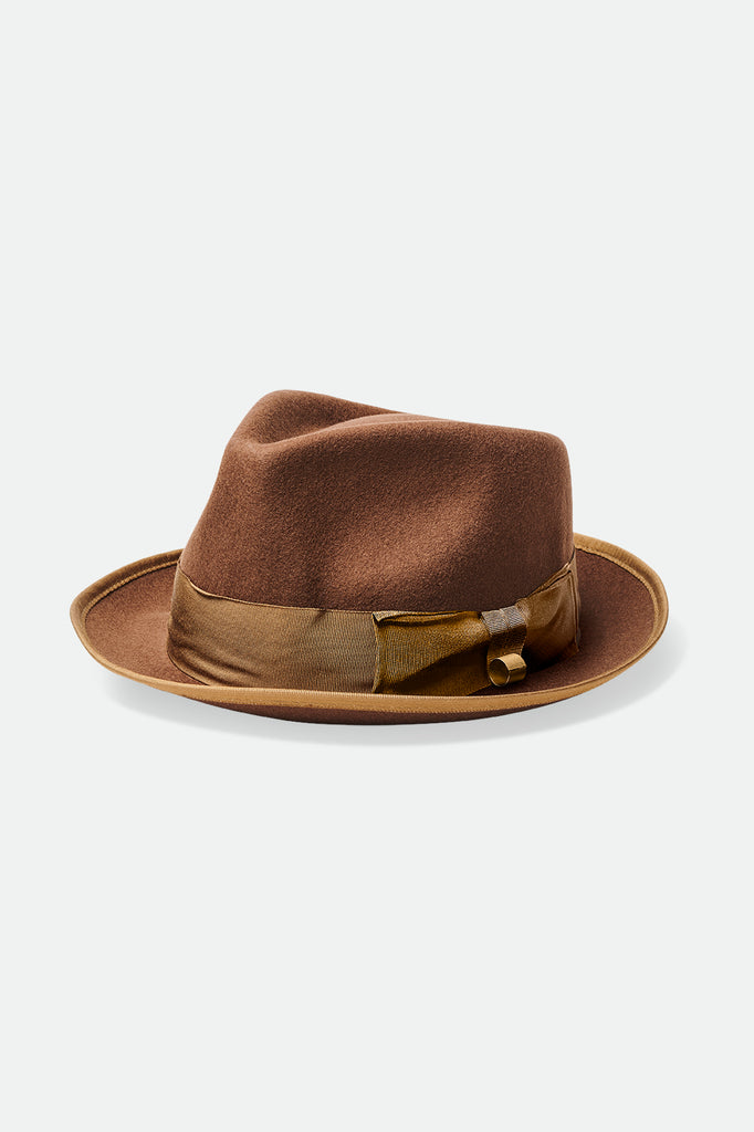 Unisex Champ Fedora - Brown - Front Side