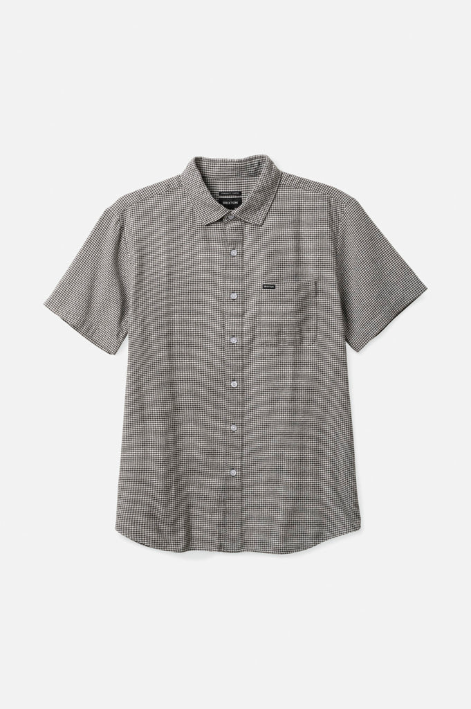 Brixton Charter Gingham S/S Woven - Black/Off White