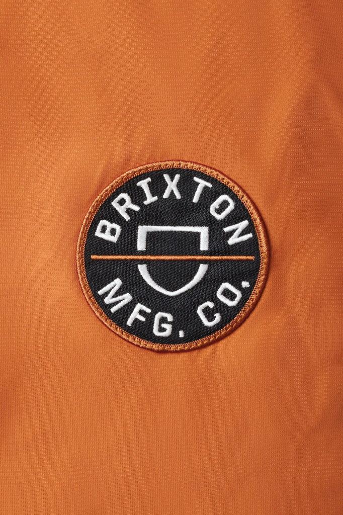 Brixton Claxton Crest Lined Hood Jacket - Caramel/Black