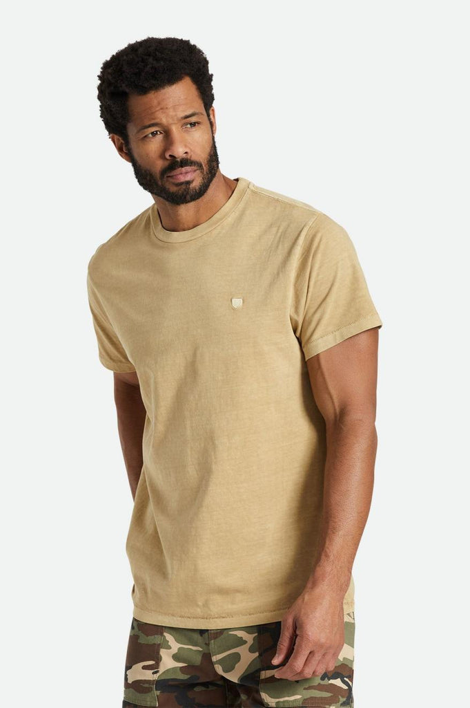 Brixton Vintage Reserve S/S Tee - Sand Vintage Wash