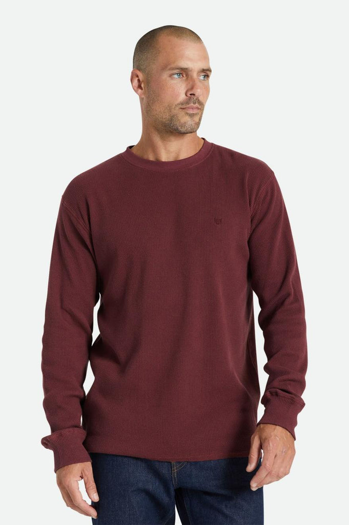 Brixton Reserve Thermal L/S Tee - Mahogany