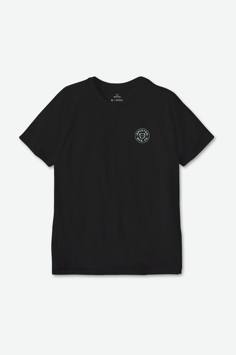 Crest II S/S Standard Tee - Black/Off White/Jade