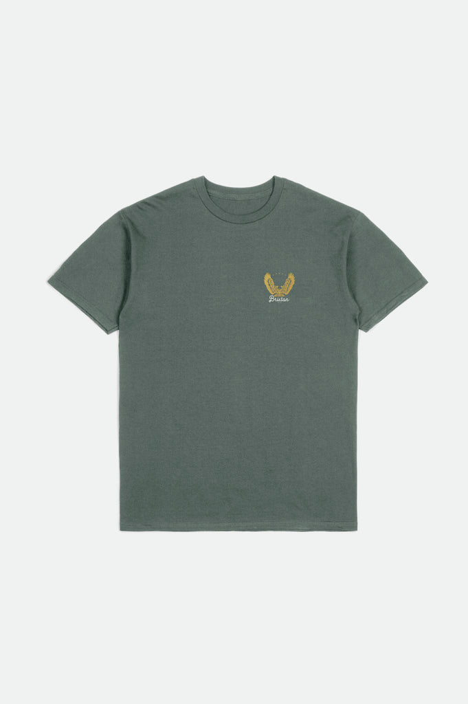 Brixton Talon S/S Standard Tee - Dark Forest/Gold