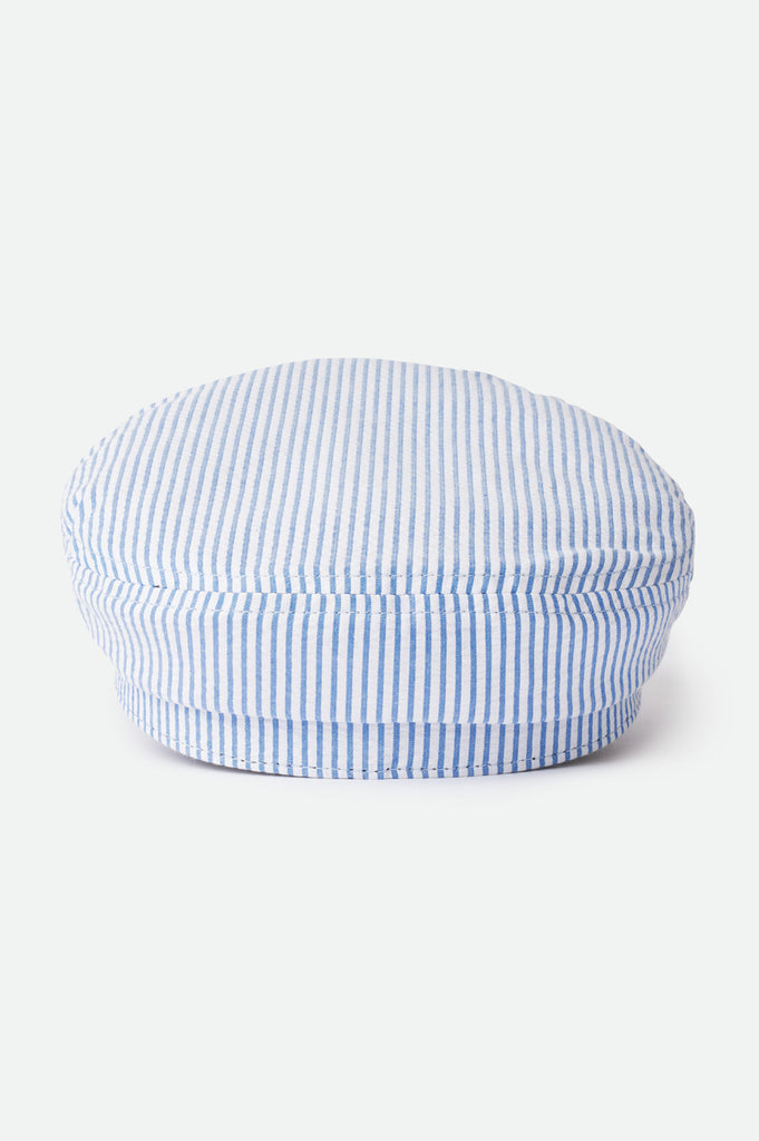 Brixton Ashland Cap - Slate Blue/Off White Seersucker