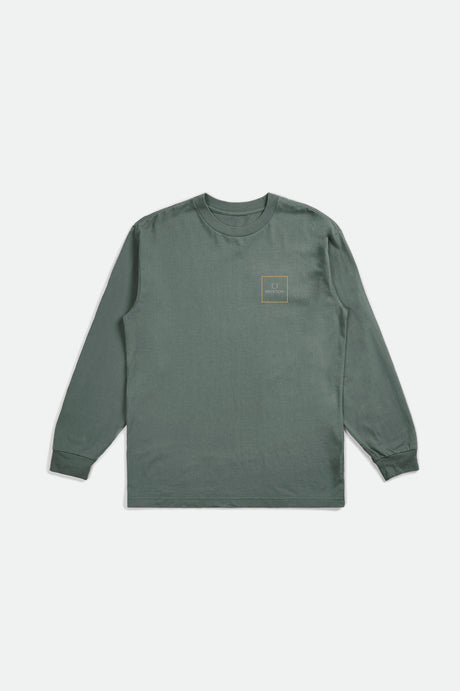 Alpha Square L/S Standard Tee - Dark Forest