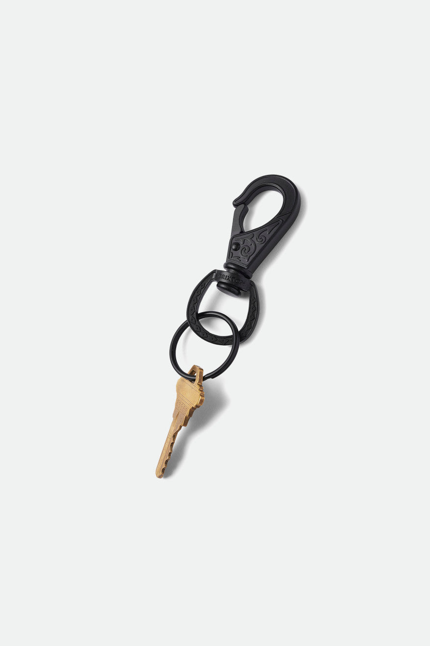 Unisex Scroll Keychain - Black - Additional Laydown 2