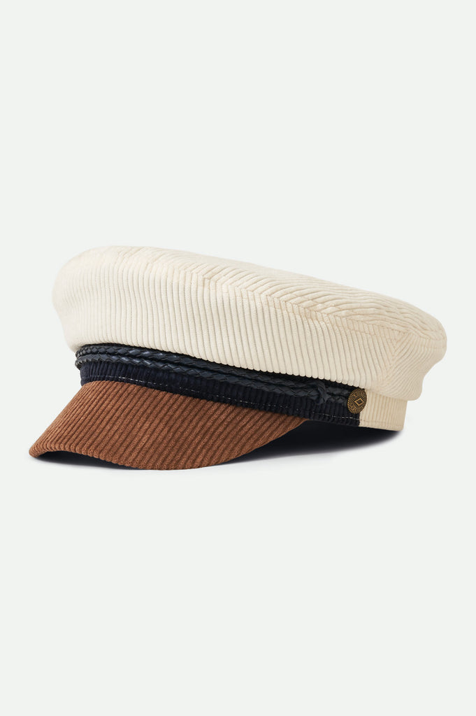 Brixton Ashland Cap - Off White/Hide/Navy